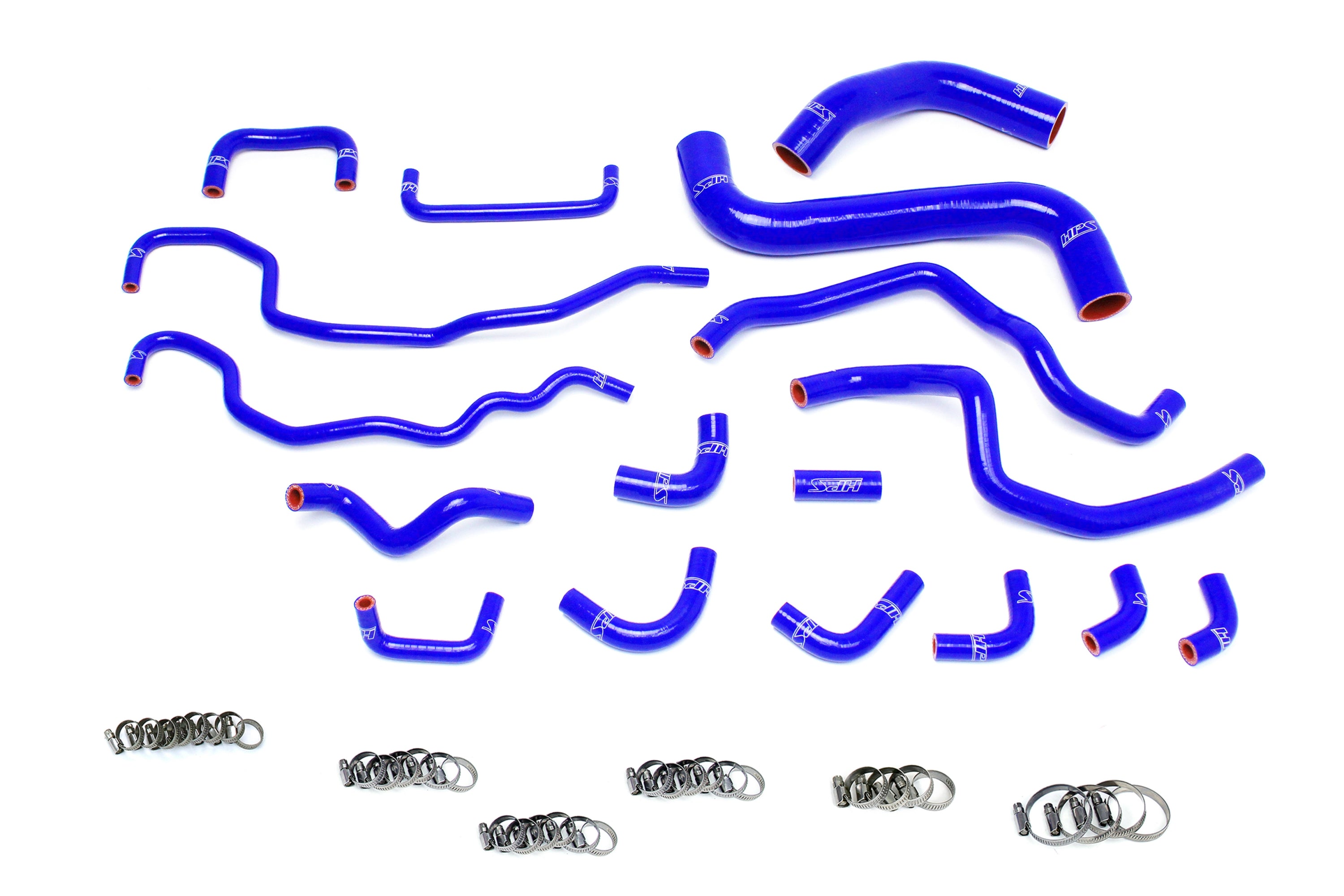 HPS Performance Hps Silicone Radiator And Heater Coolant Hose Kit 57 1516 Blue Blue - 57-1516-BLUE