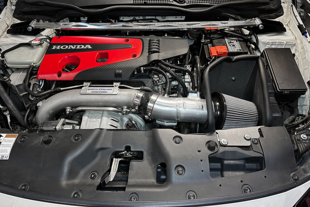 HPS Performance Air Intake Kit With Heat Shield 827-736R Red - 827-736R