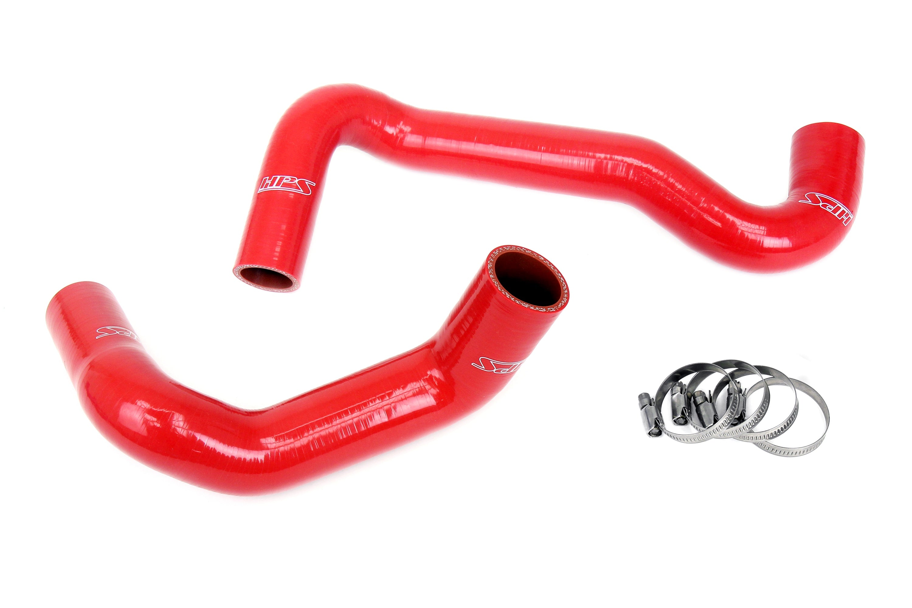 HPS Performance Hps Silicone Radiator Coolant Hose Kit 57 1991 Red Red - 57-1991-RED