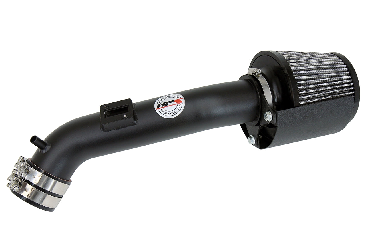 HPS Performance Air Intake Kit With Heat Shield 827-555WB Black - 827-555WB
