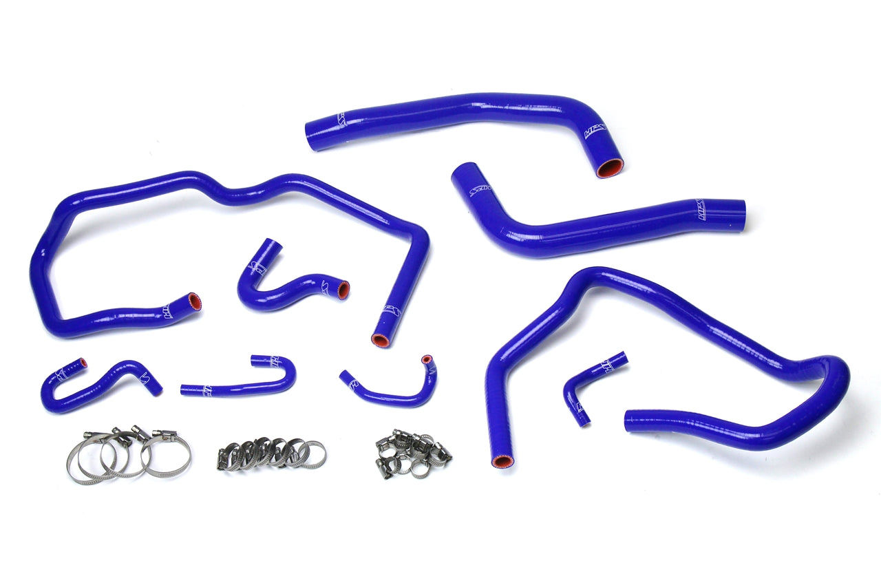 HPS Performance Hps Silicone Radiator And Heater Coolant Hose Kit 57 1611 Blue Blue - 57-1611-BLUE