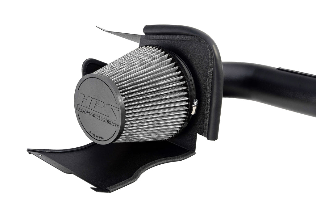 HPS Performance Air Intake Kit With Heat Shield 827-721WB Black - 827-721WB