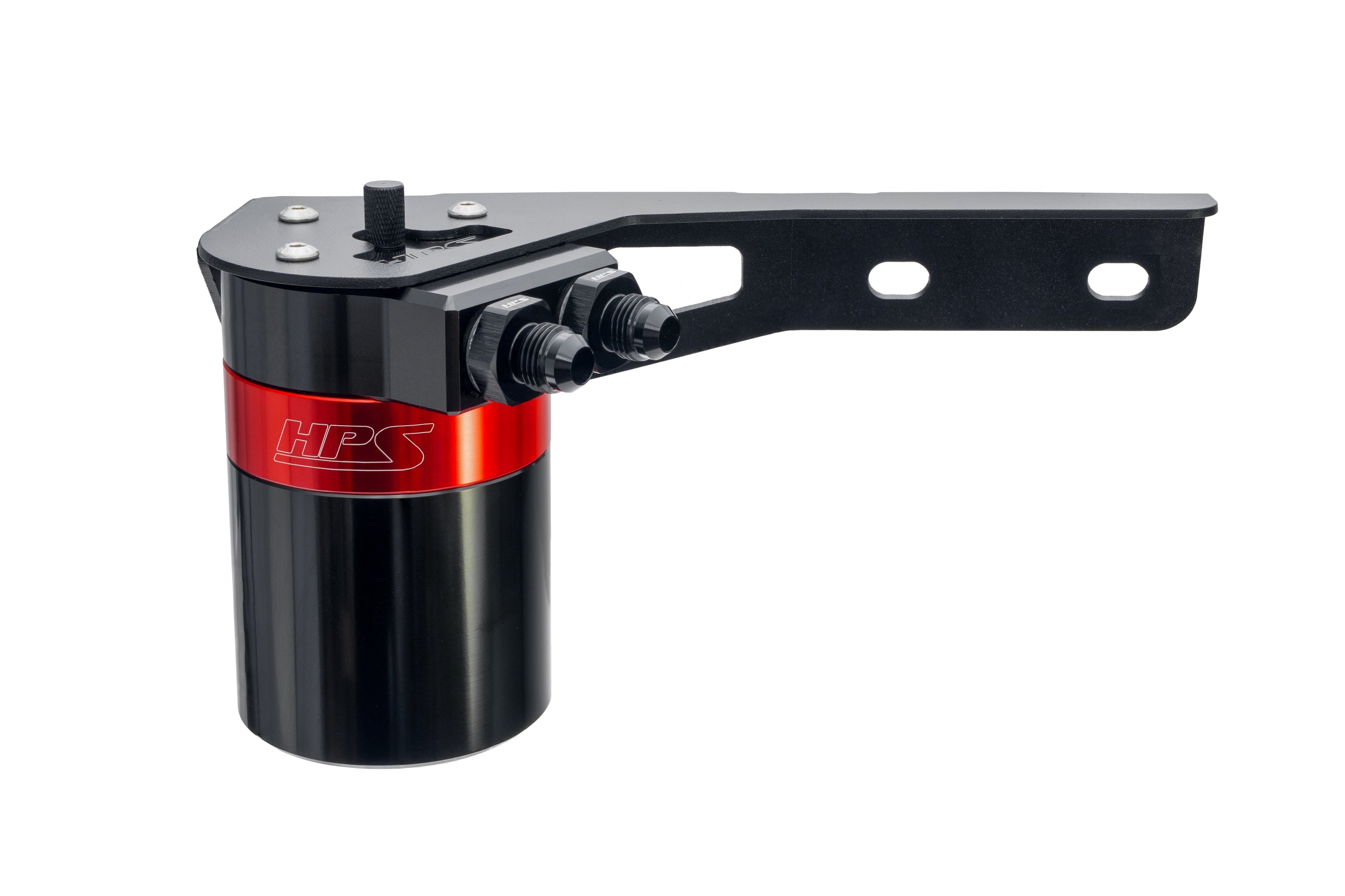 HPS Performance Oil Catch Can Kit 860-015 Red - 860-015