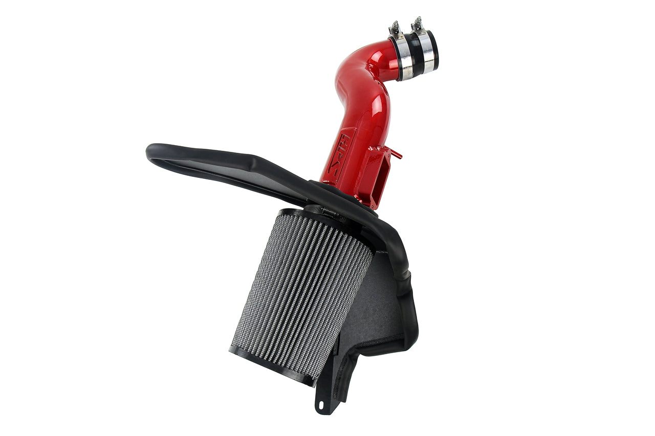 HPS Performance Air Intake Kit With Heat Shield 827-705R Red - 827-705R