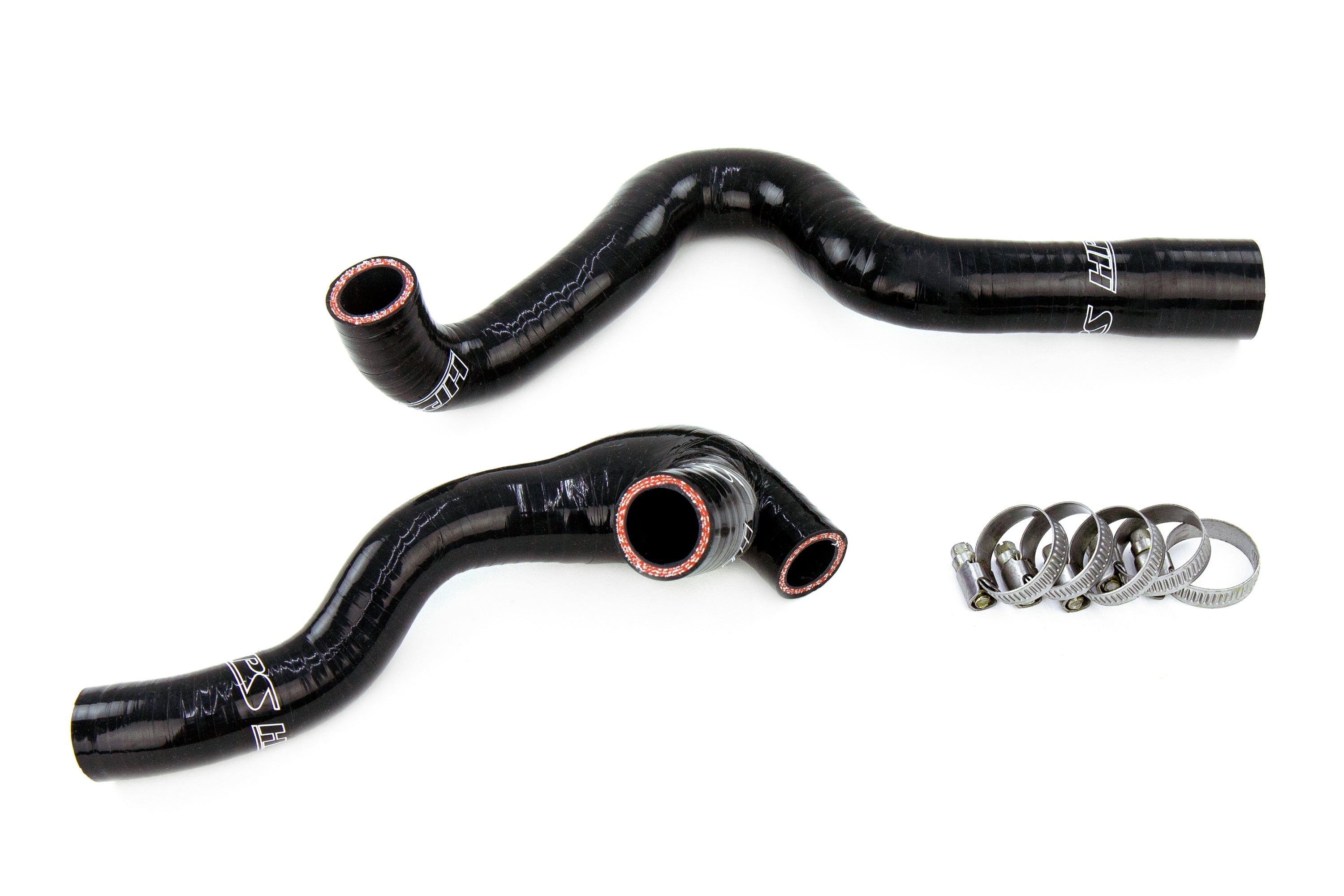HPS Performance Hps Silicone Breather And Bypass Valve Recirculation Hose Kit 57 1934 Blk Black - 57-1934-BLK
