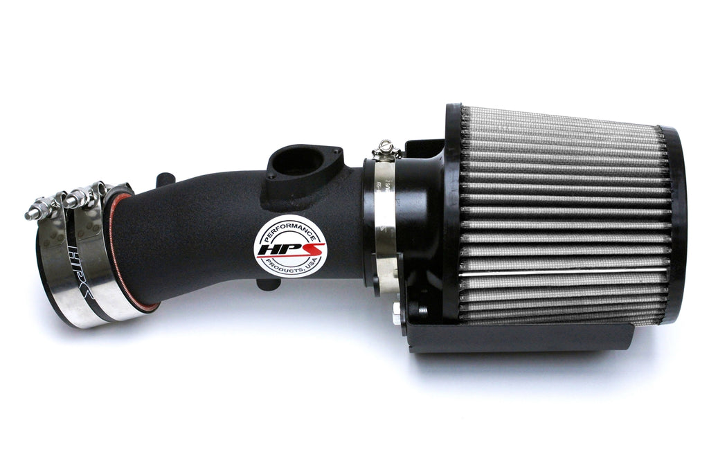HPS Performance Air Intake Kit With Heat Shield 827-531WB Black - 827-531WB