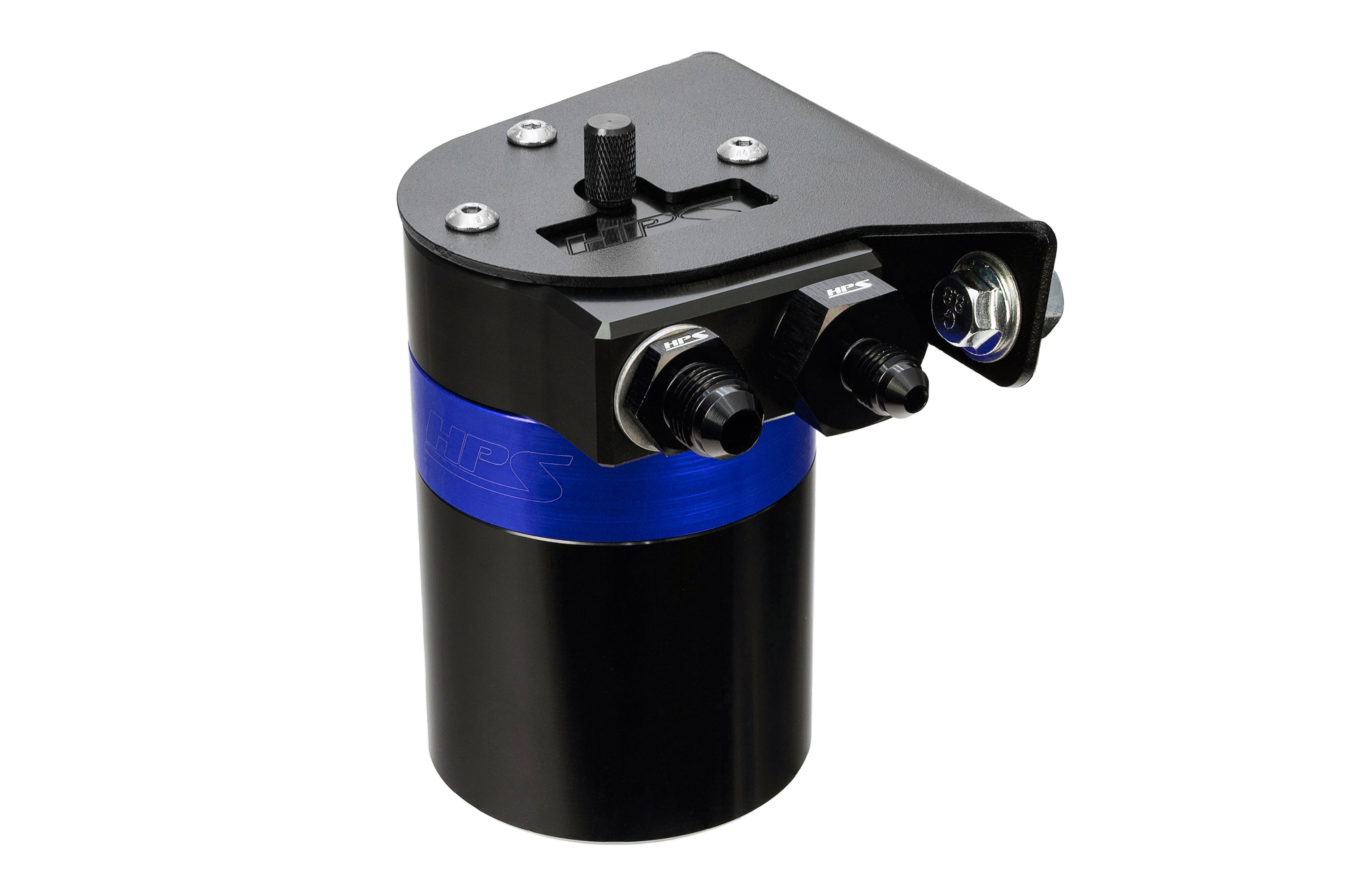 HPS Performance Oil Catch Can Kit 860-010BL, Blue - 860-010BL