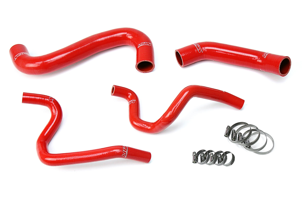 HPS Performance Hps Silicone Radiator And Heater Coolant Hose Kit 57 1731 Red Red - 57-1731-RED