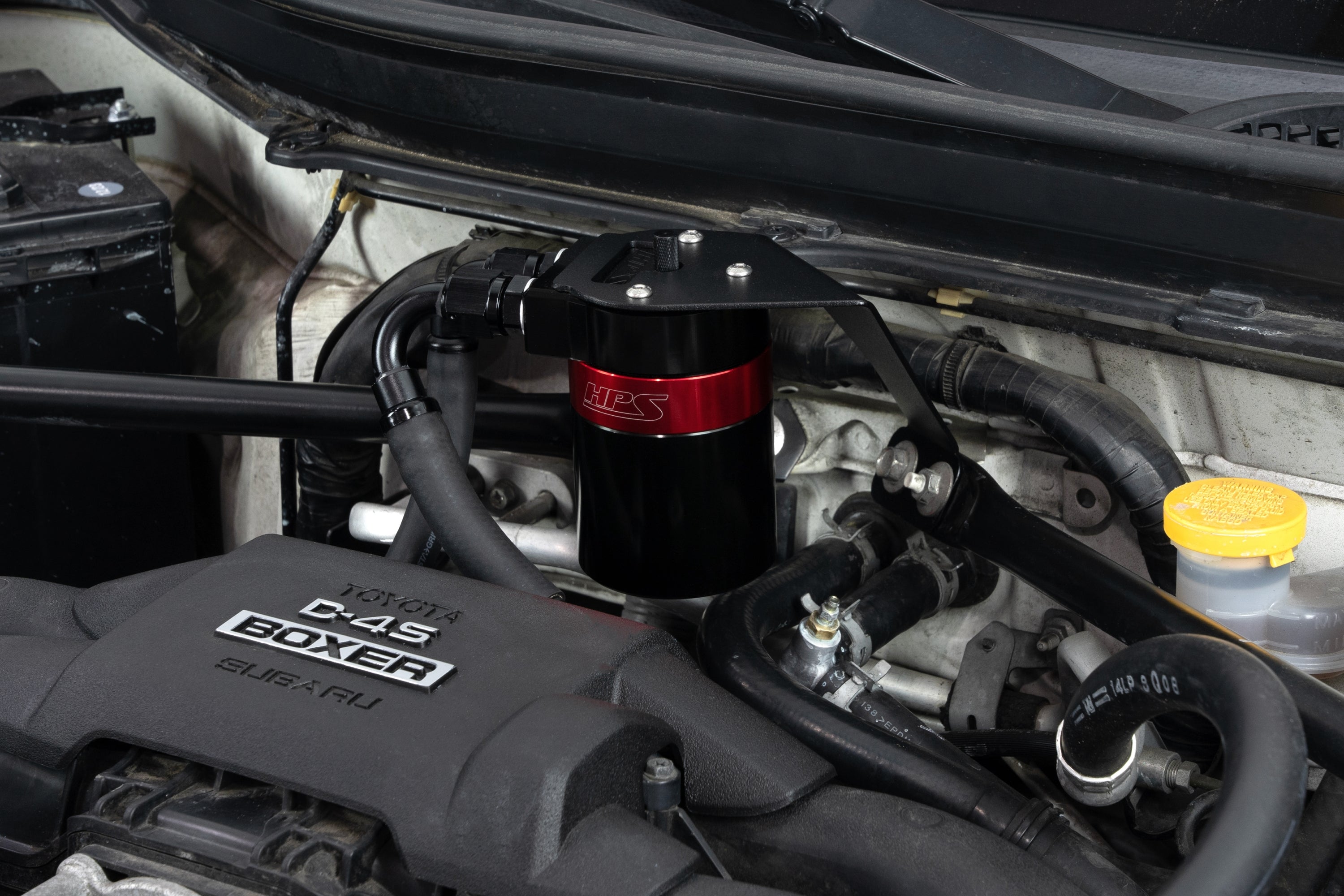 HPS Performance Oil Catch Can Kit 860-030 Red - 860-030
