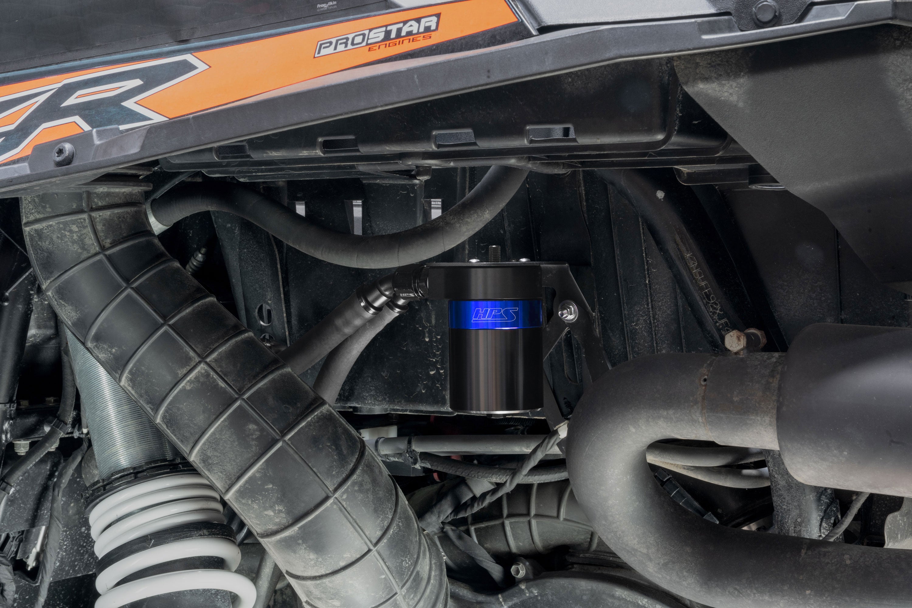 HPS Performance Oil Catch Can Kit 860-023BL, Blue - 860-023BL