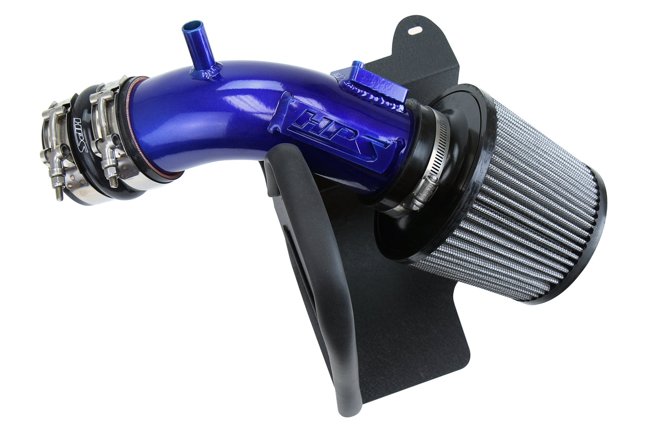 HPS Performance Air Intake Kit With Heat Shield 827-665BL Blue - 827-665BL