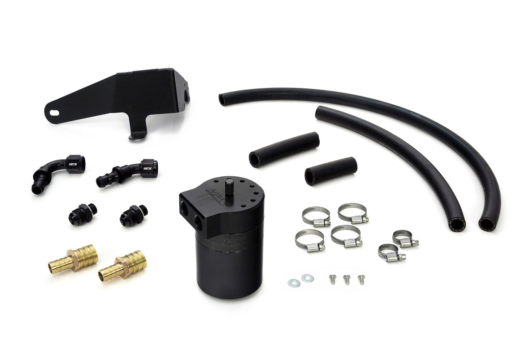 HPS Performance Oil Catch Can Kit 860-009WB, Black - 860-009WB