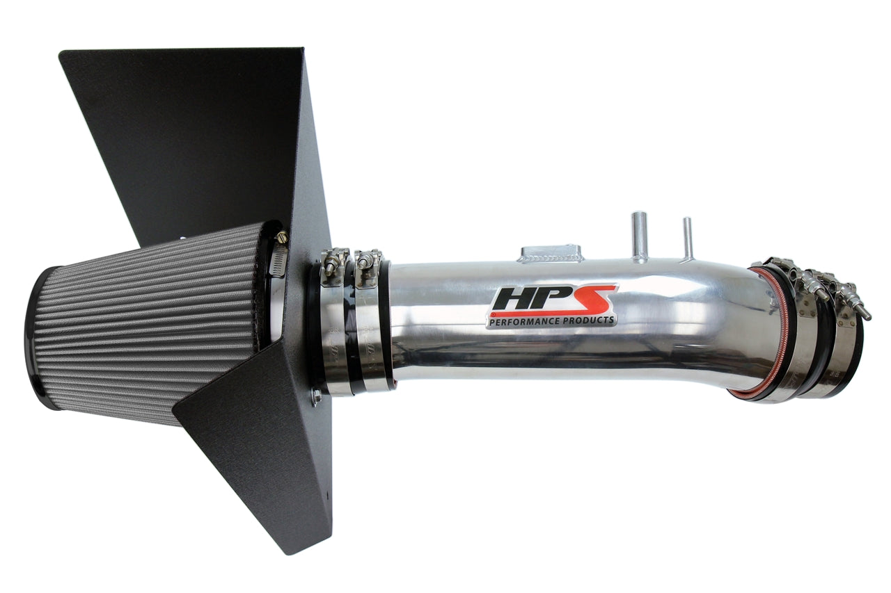 HPS Performance Air Intake Kit With Heat Shield 827-630P Polished - 827-630P