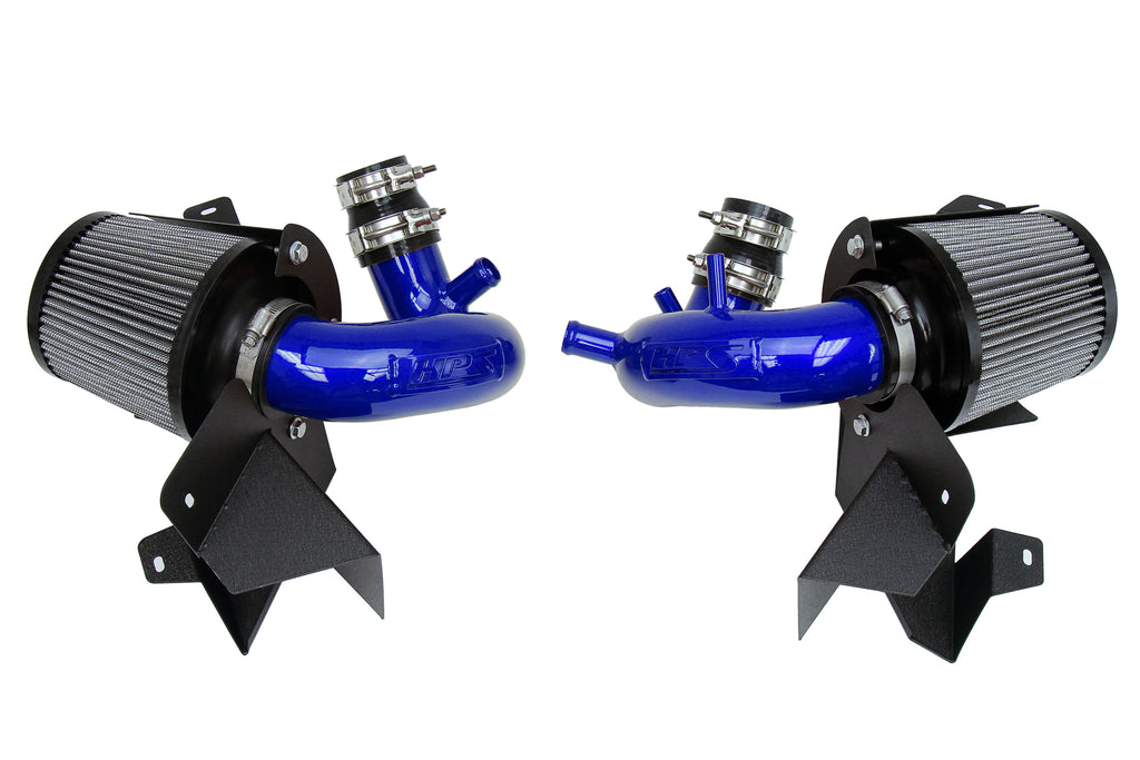 HPS Performance Air Intake Kit With Heat Shield 827-672BL Blue - 827-672BL