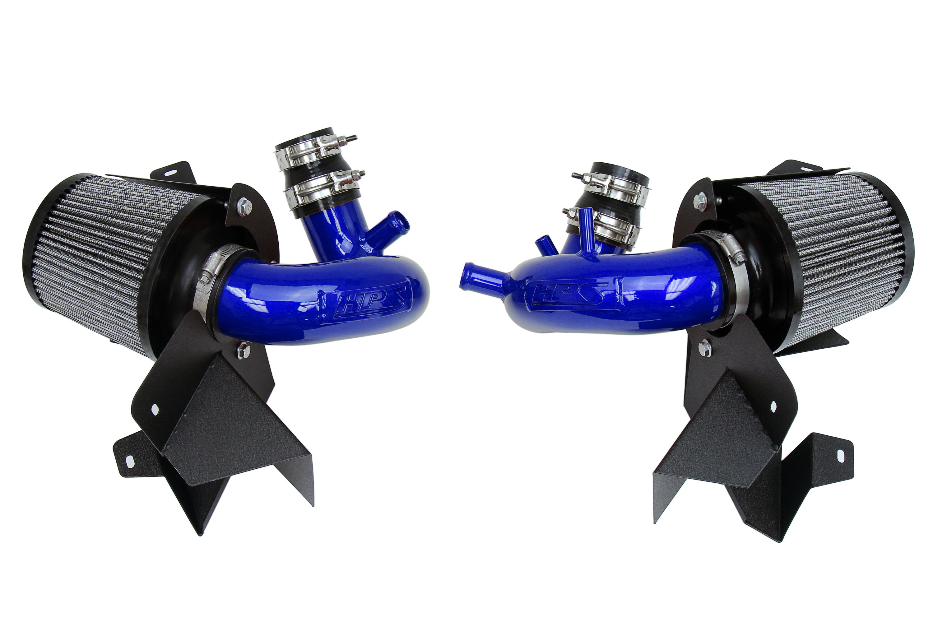 HPS Performance Air Intake Kit With Heat Shield 827-672BL Blue - 827-672BL