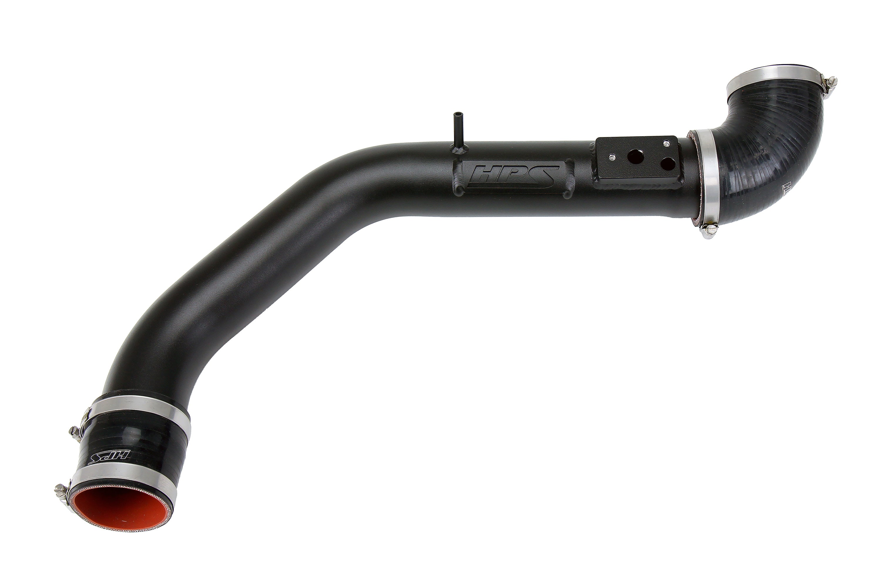 HPS Performance Upper Cold Side Charge Pipe Kit 17-124WB Black - 17-124WB