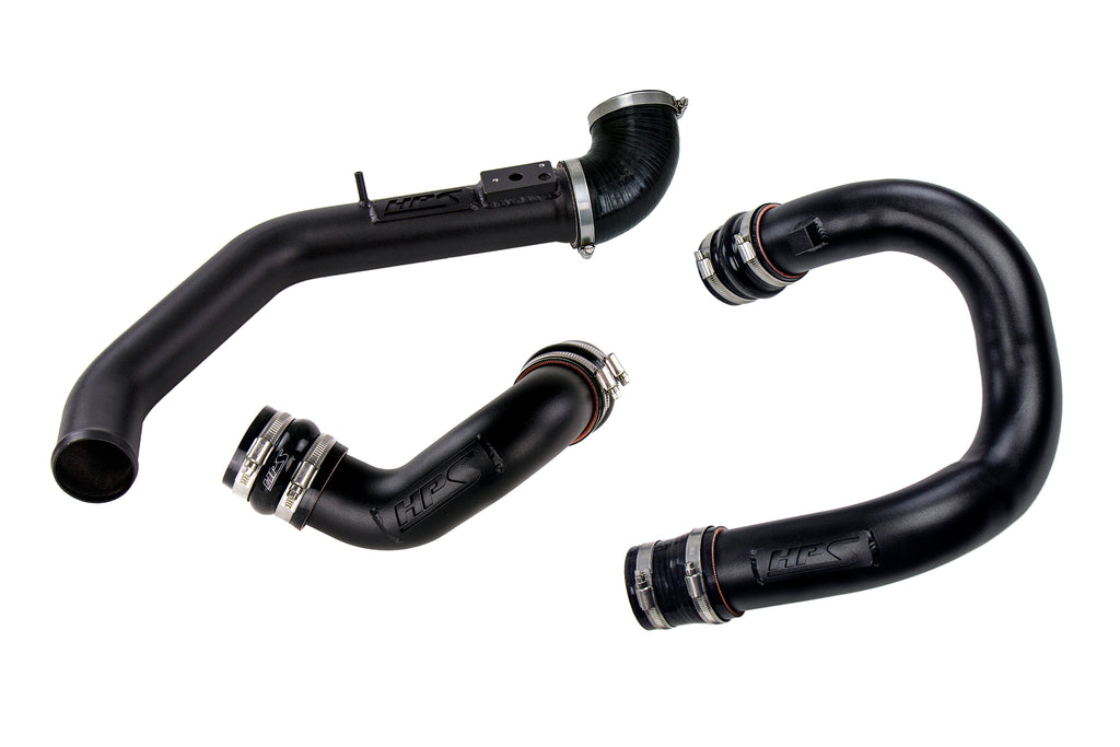 HPS Performance Hot and Cold Side Charge Pipe Kit 17-141WB Black - 17-141WB