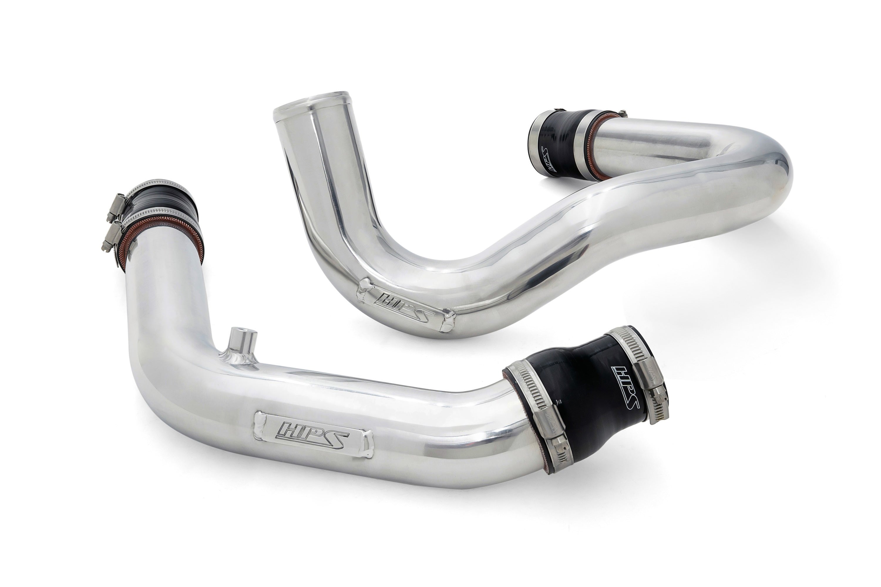 HPS Performance Lower Hot Side and Cold Side Charge Pipe Kit 17-152P Polished - 17-152P