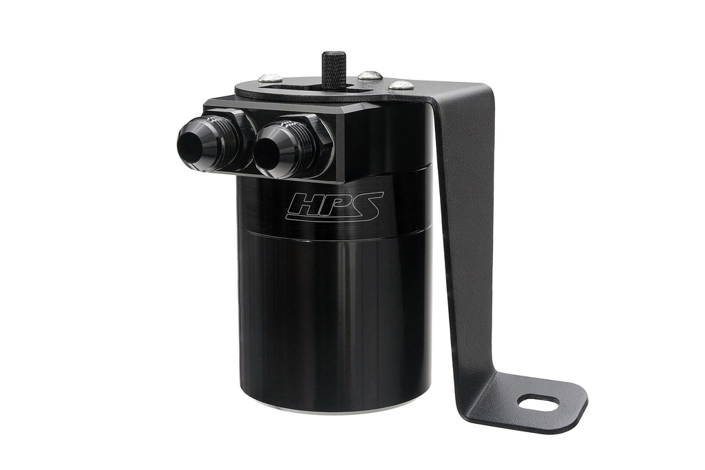 HPS Performance Oil Catch Can Kit 860-008WB, Black - 860-008WB