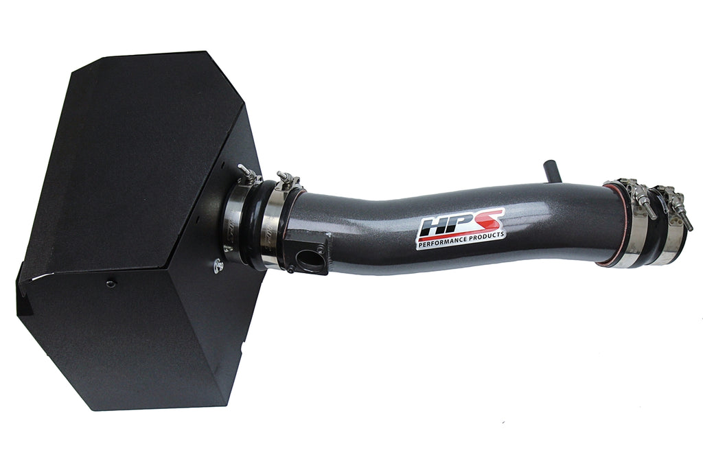 HPS Performance Air Intake Kit With Heat Shield 827-595GM Gunmetal - 827-595GM