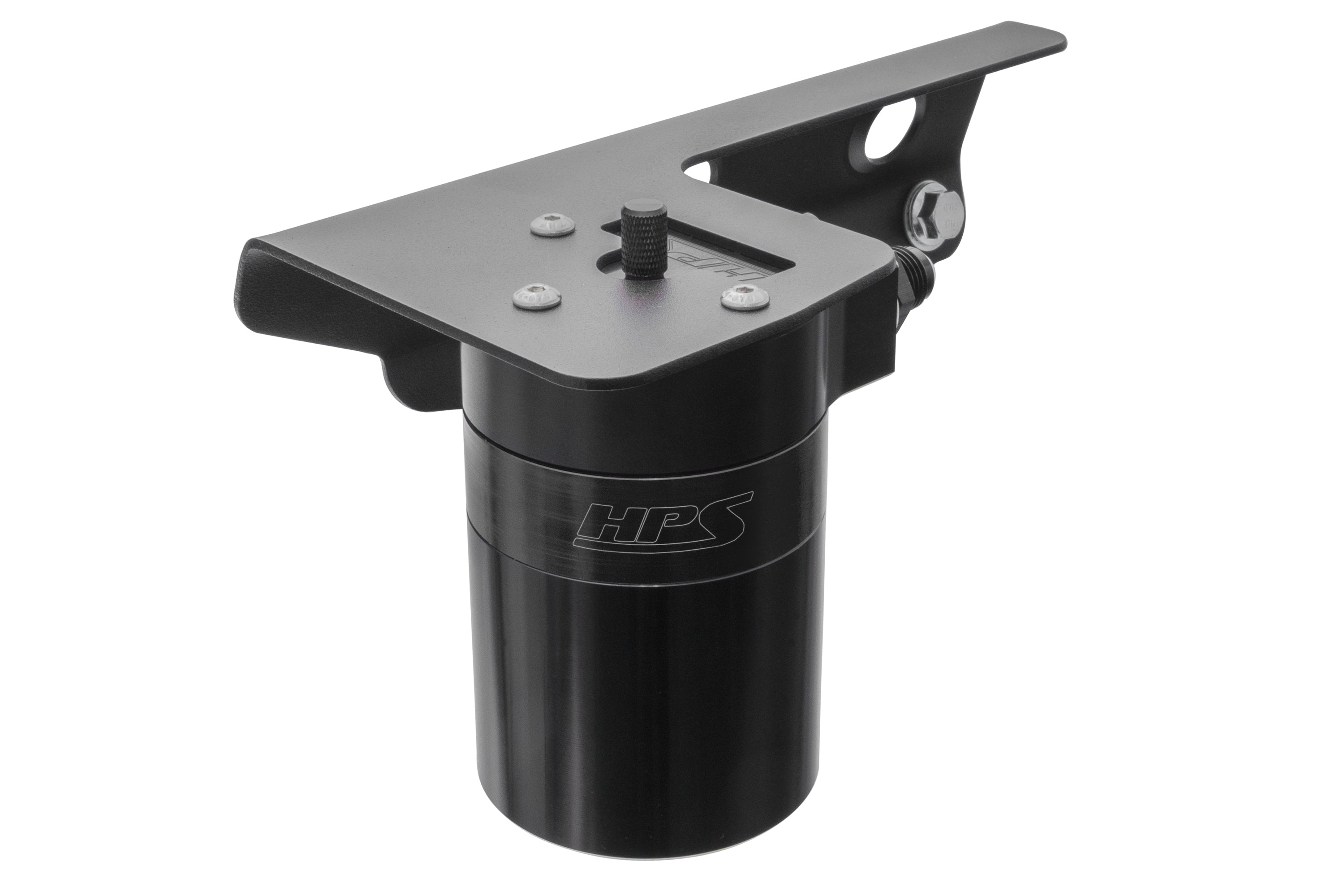 HPS Performance Oil Catch Can Kit 860-021WB, Black - 860-021WB