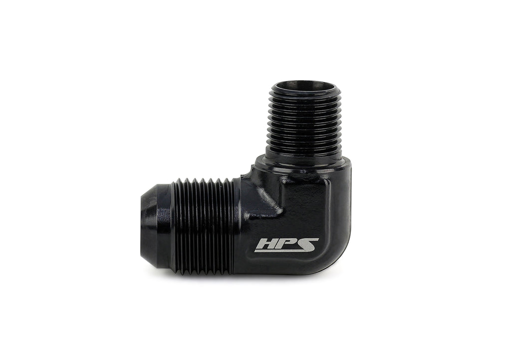 HPS Performance AN Flare -8 to 1/4 NPT 90 Degree Adapter AN822-7
