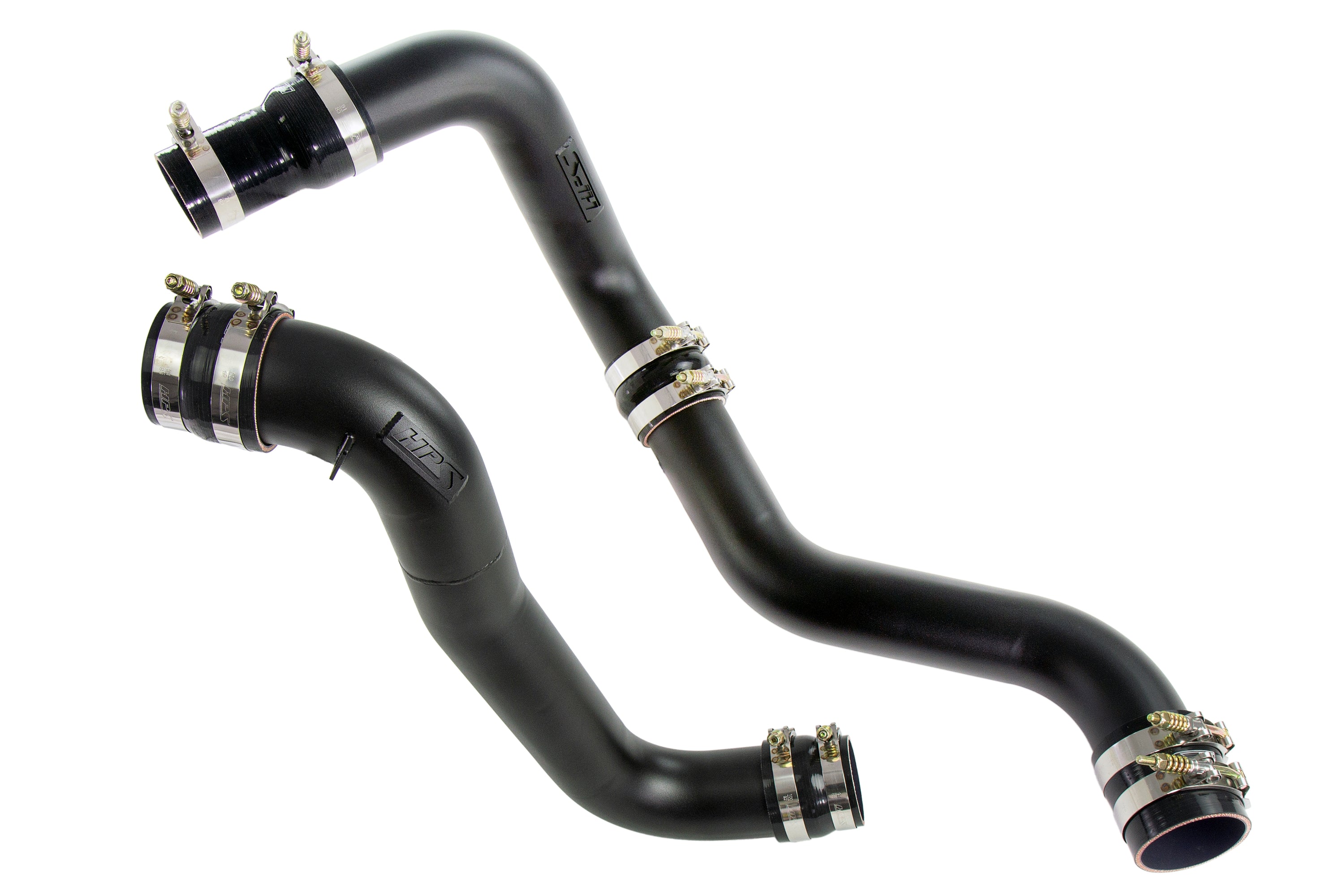 HPS Performance Hot and Cold Side Charge Pipe Kit 17-150WB Black - 17-150WB