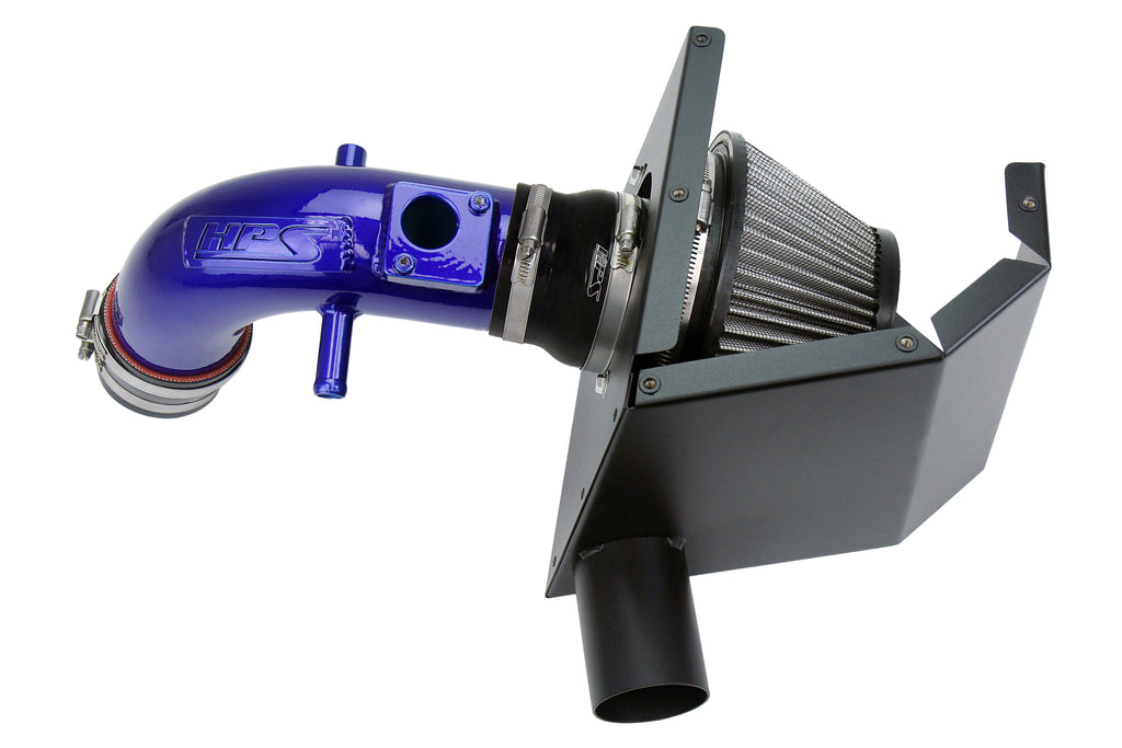 HPS Performance Air Intake Kit With Heat Shield 827-693BL Blue - 827-693BL
