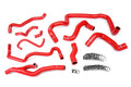 HPS Performance Hps Silicone Radiator And Heater Coolant Hose Kit 57 1557 Red Red - 57-1557-RED