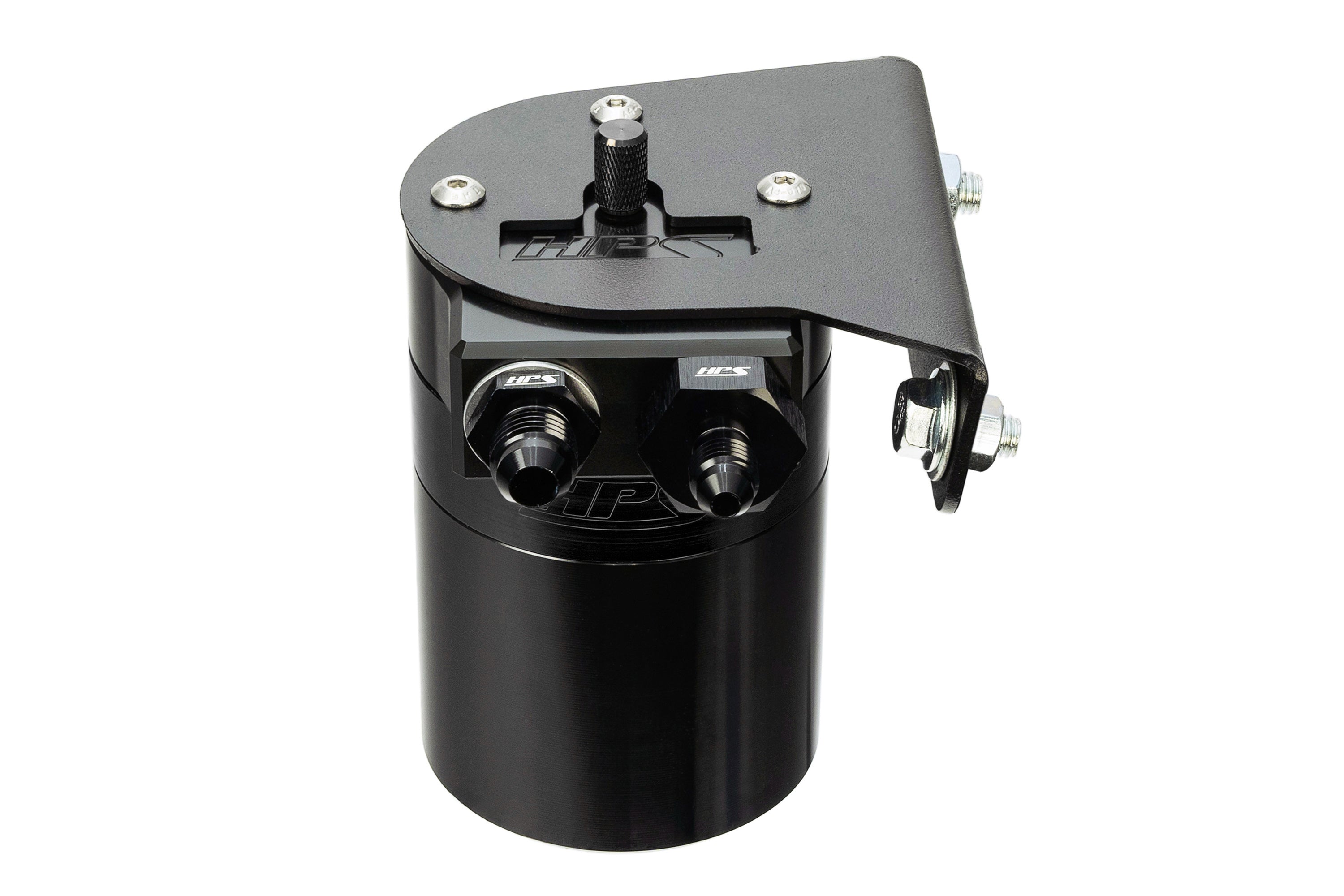 HPS Performance Oil Catch Can Kit 860-010WB, Black - 860-010WB