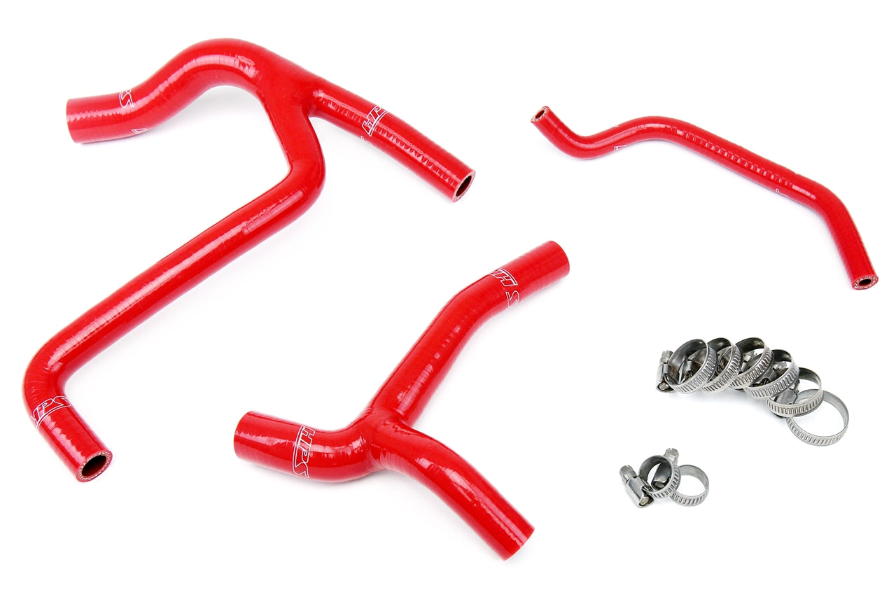 HPS Performance Hps Silicone Radiator Coolant Hose Kit 57 1243 Red Red - 57-1243-RED