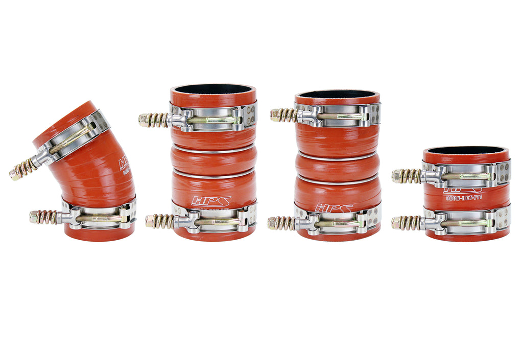 HPS Performance Hps Silicone Intercooler Boot Kit 57 1537 Orange - 57-1537