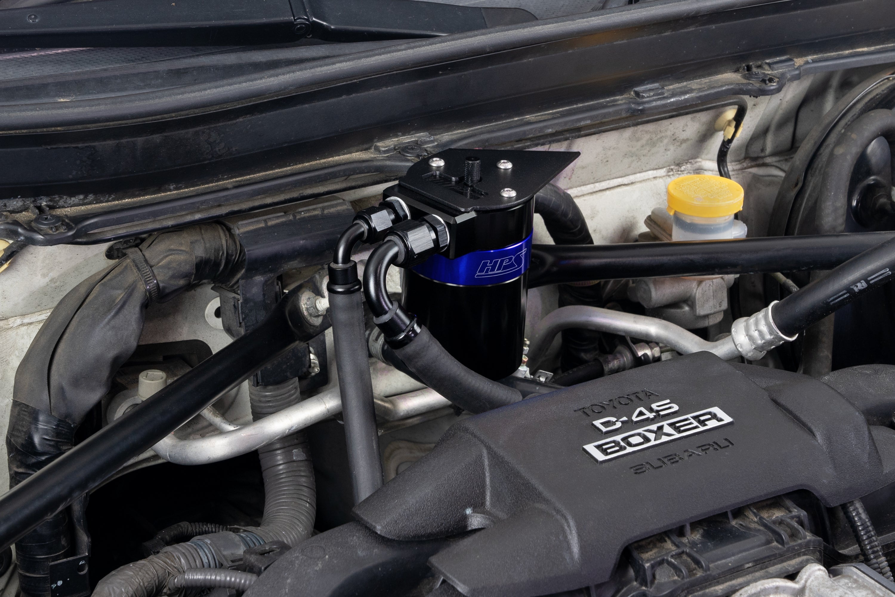 HPS Performance Oil Catch Can Kit 860-030BL Blue - 860-030BL