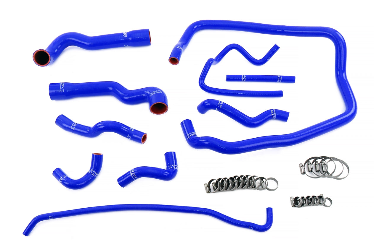 HPS Performance Hps Silicone Radiator, Heater, Throttle Body, And Expansion Tank Coolant Hose Kit 57 2088 Blue Blue - 57-2088-BLUE
