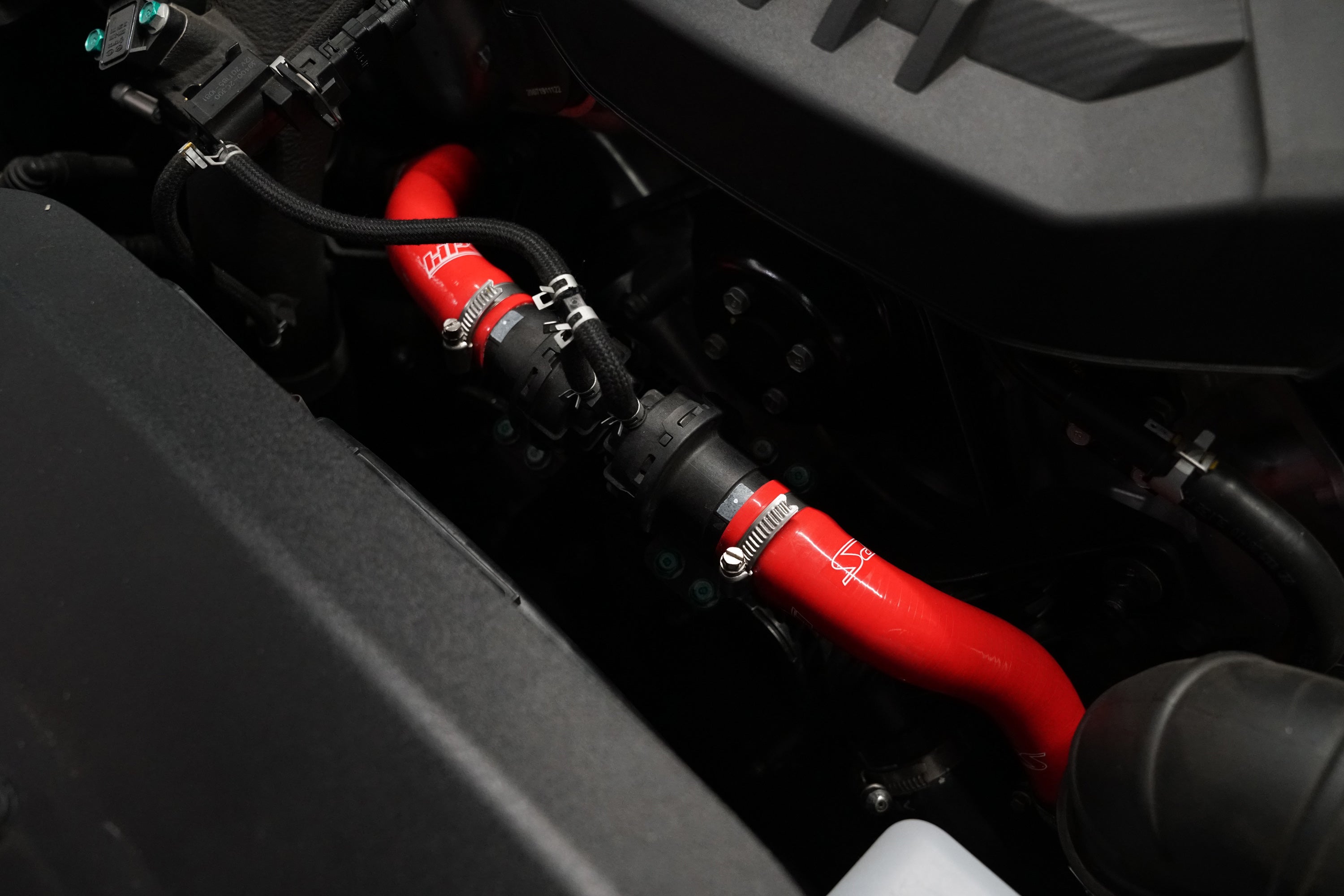 HPS Performance Hps Silicone Bypass Valve Recirculation Hose Kit 57 2045 Red Red - 57-2045-RED