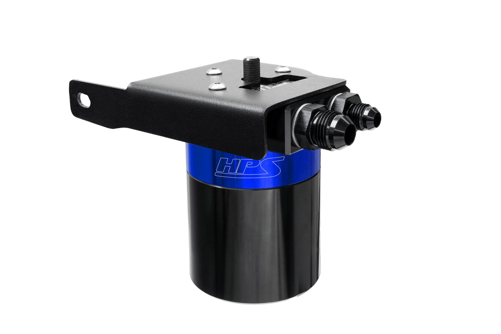 HPS Performance Oil Catch Can Kit 860-033BL Blue - 860-033BL