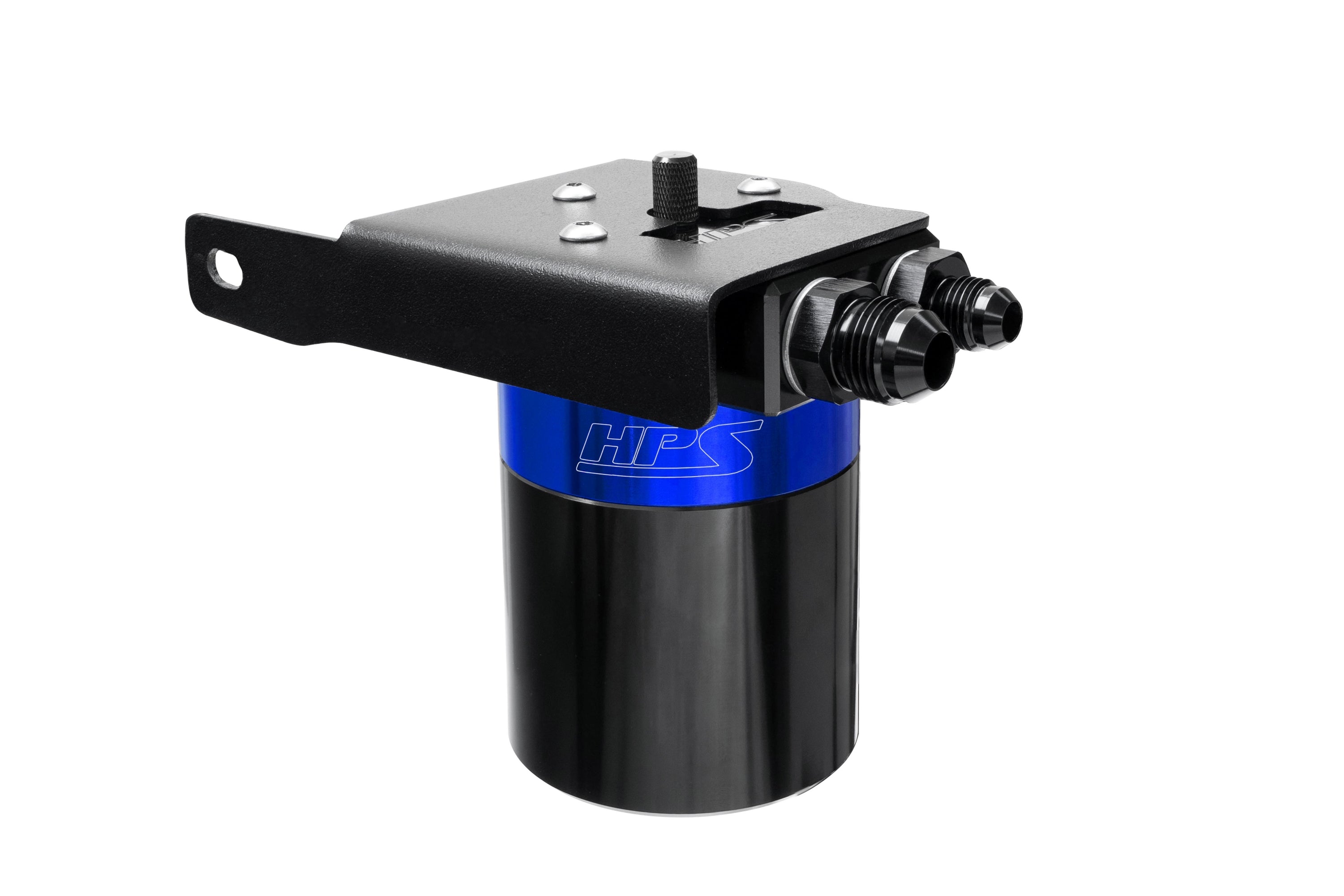 HPS Performance Oil Catch Can Kit 860-033BL Blue - 860-033BL