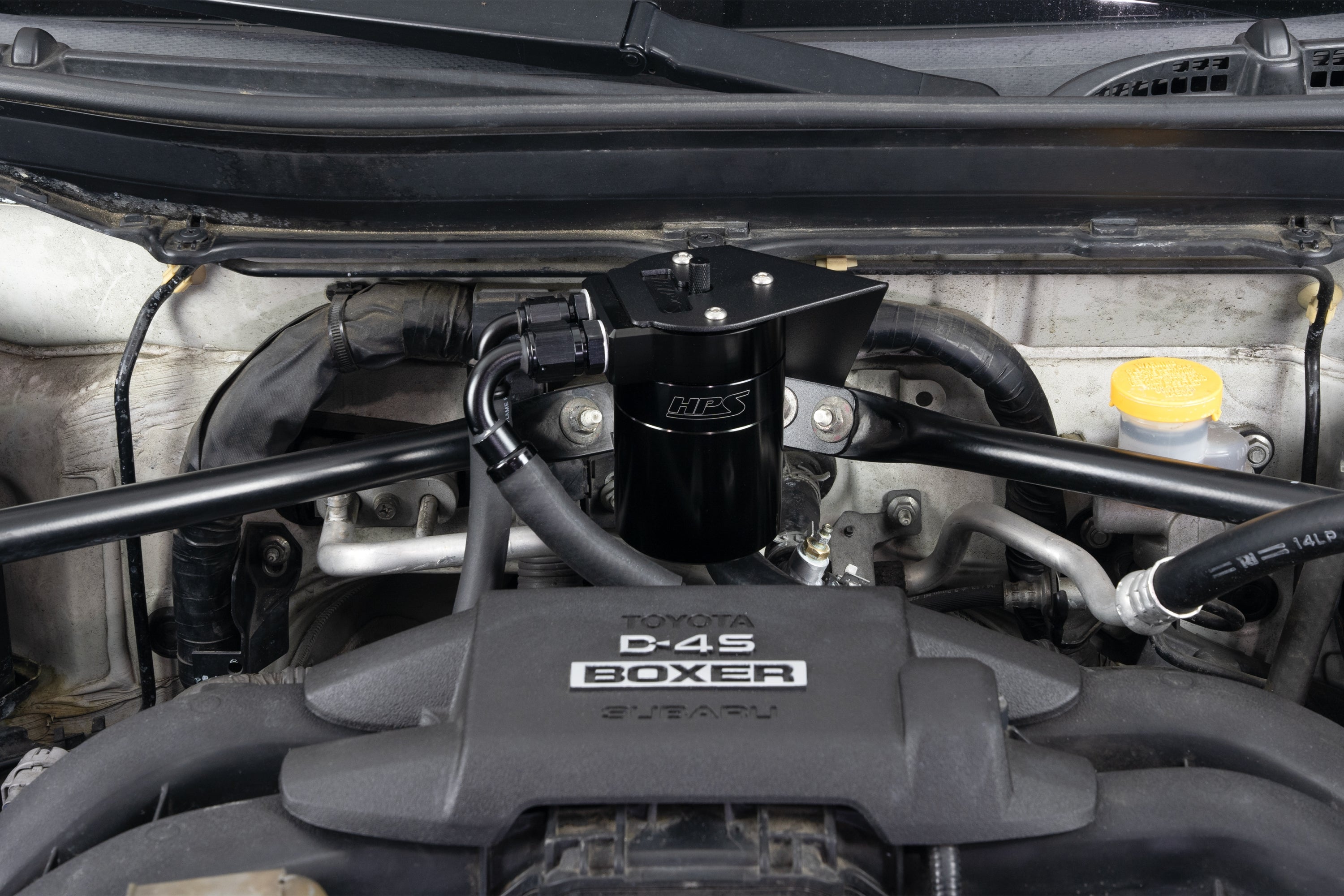HPS Performance Oil Catch Can Kit 860-030WB Black - 860-030WB