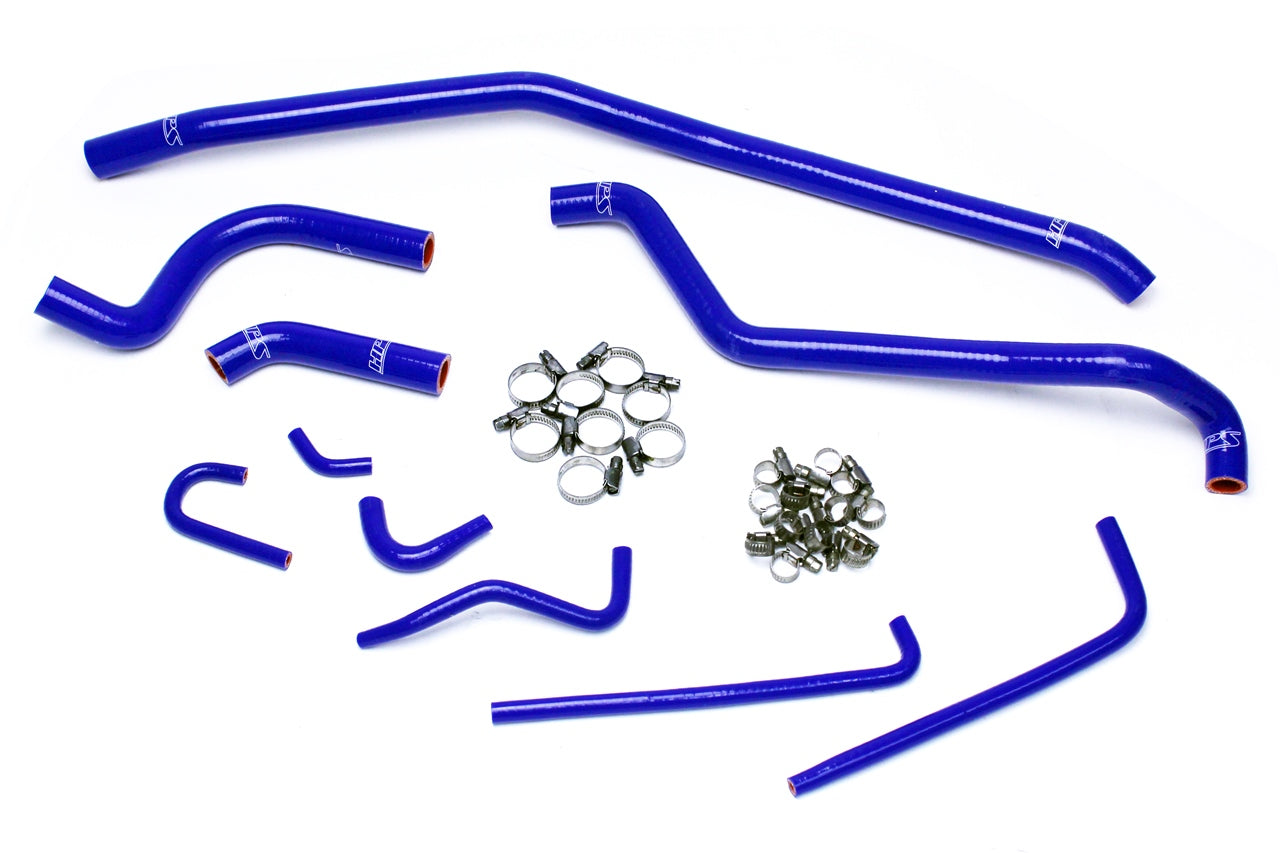 HPS Performance Hps Silicone Radiator Coolant Hose Kit 57 1504 Blue Blue - 57-1504-BLUE