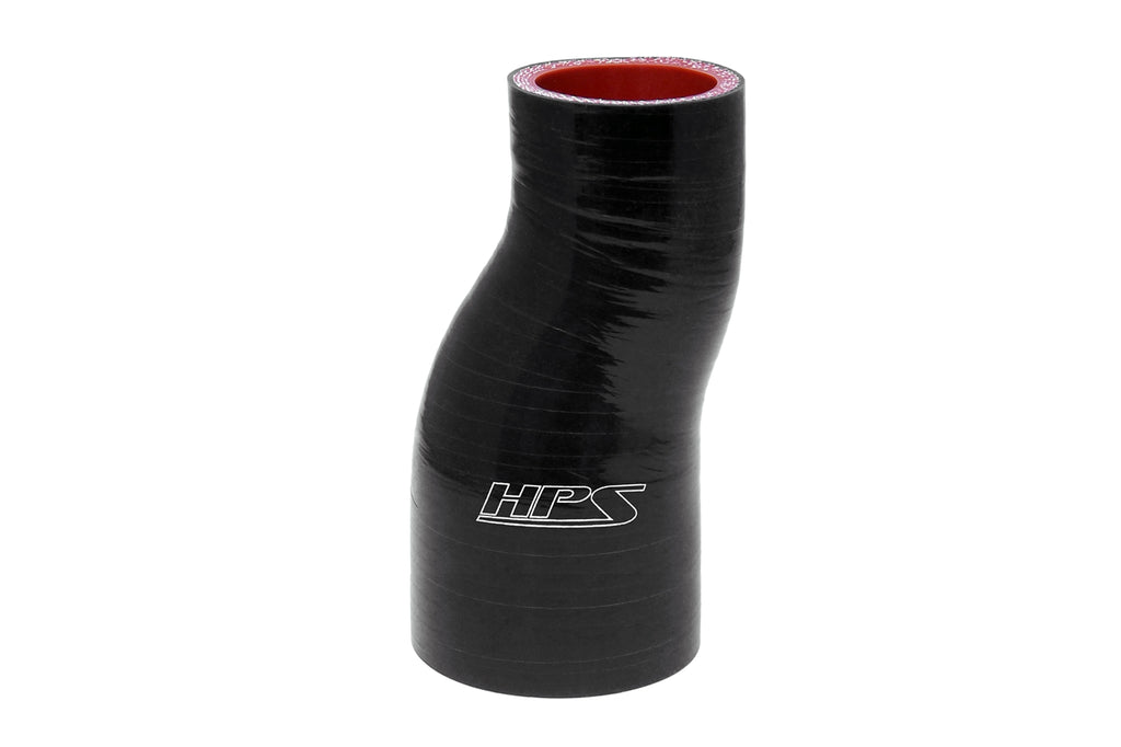 HPS Performance Hps Silicone Offset Reducing Coupler 2 1/4"   2 1/2" Id, 6" Length Htsor 225 250 L6 Blk Black - HTSOR-225-250-L6-BLK