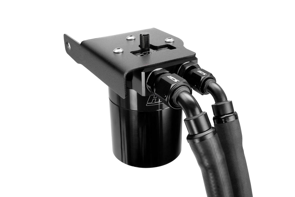 HPS Performance Oil Catch Can Kit 860-033WB Black - 860-033WB