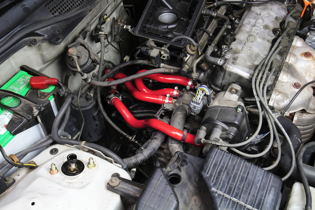 HPS Performance Hps Silicone Heater And Water Bypass Coolant Hose Kit 57 1773 Red Red - 57-1773-RED