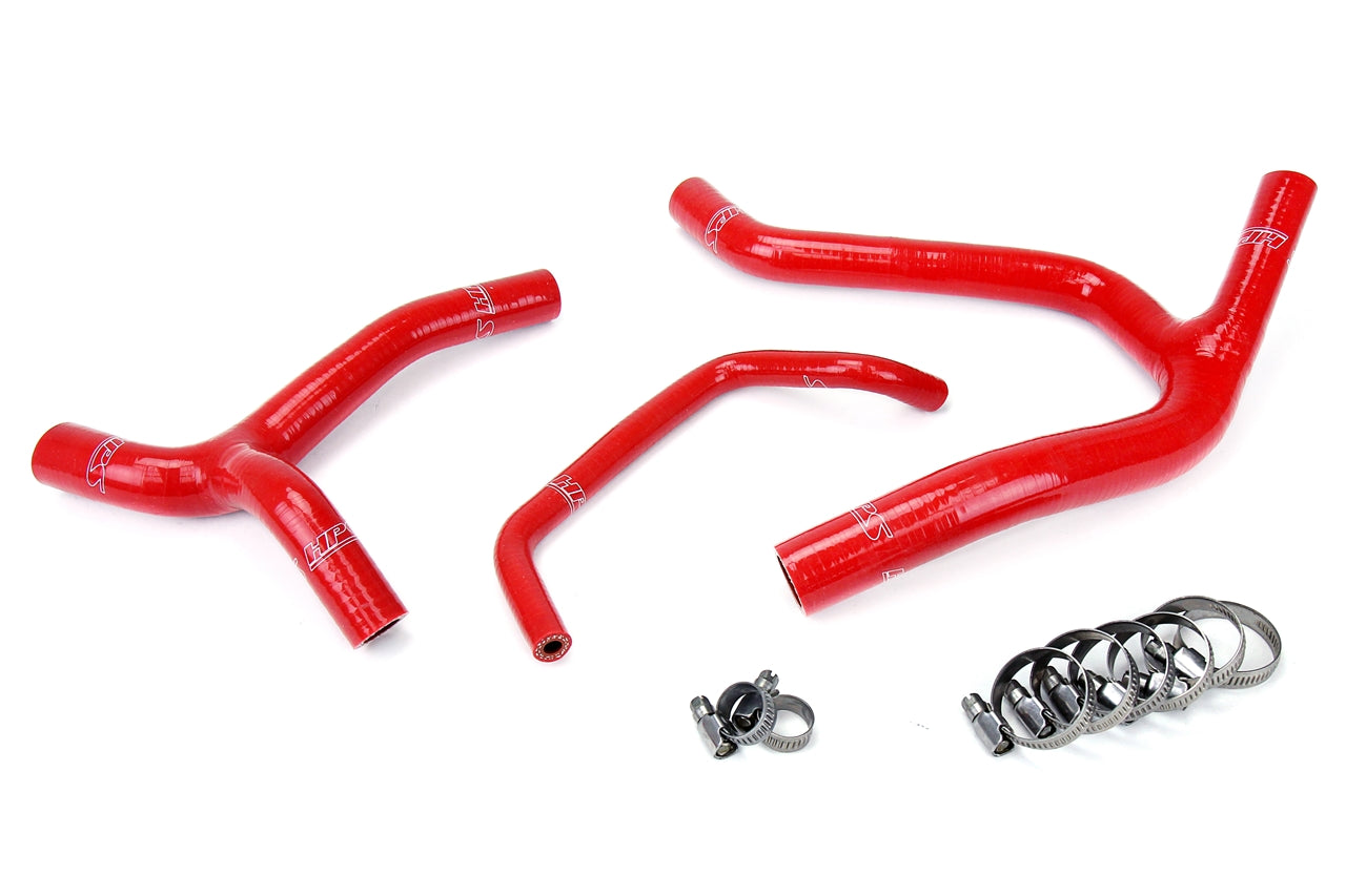 HPS Performance Hps Silicone Radiator Coolant Hose Kit 57 1244 Red Red - 57-1244-RED