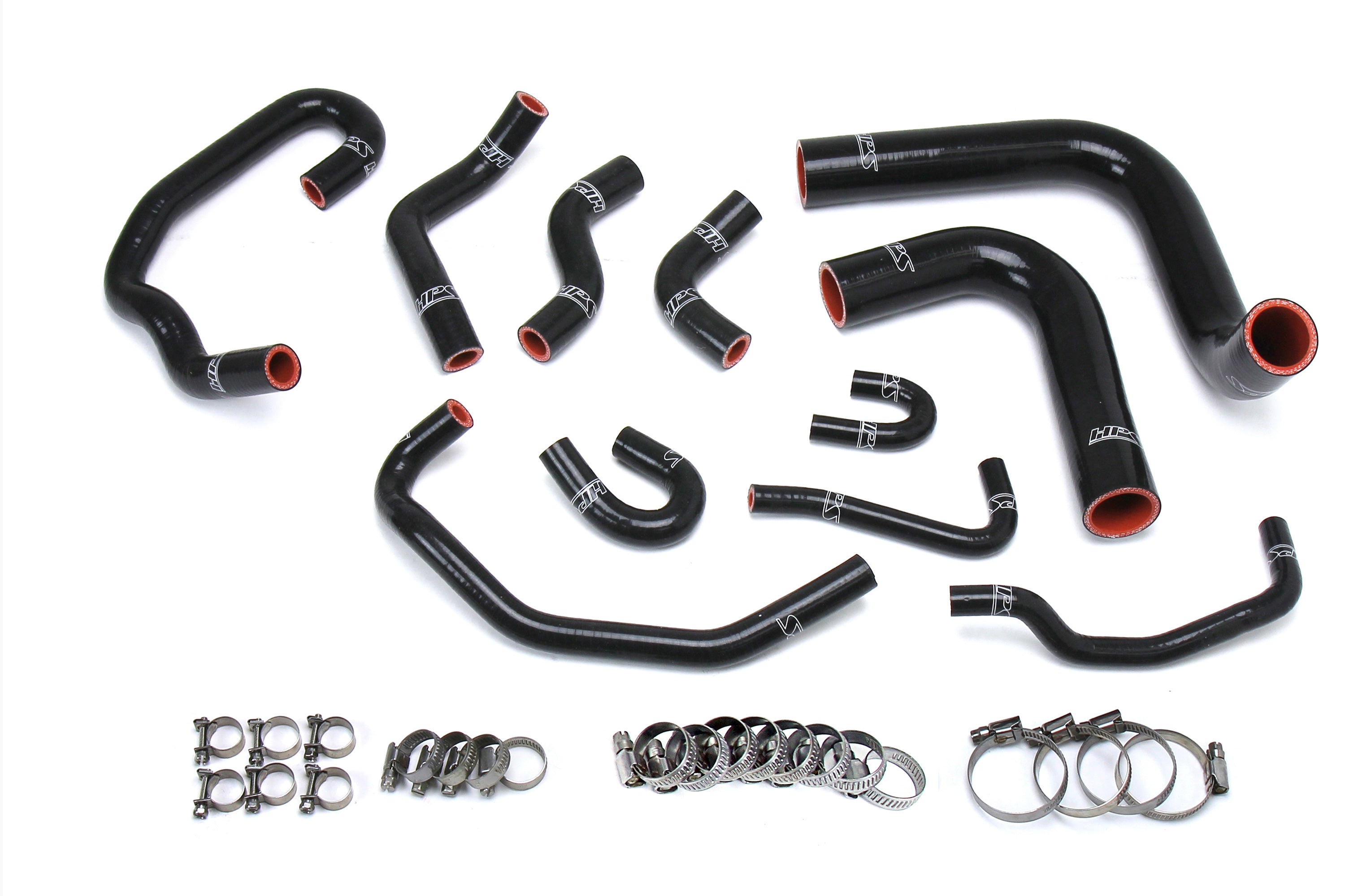 HPS Performance Hps Silicone Radiator And Heater Coolant Hose Kit 57 1654 Blk Black - 57-1654-BLK