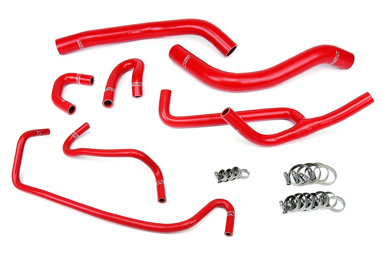 HPS Performance Hps Silicone Radiator And Heater Coolant Hose Kit 57 1506 Red Red - 57-1506-RED