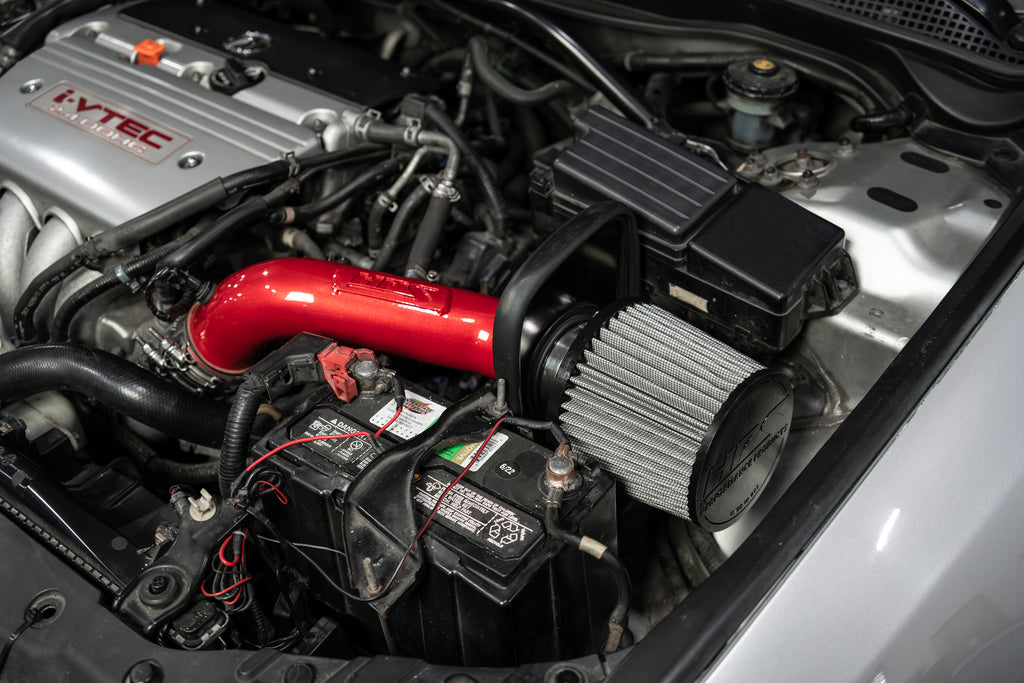 HPS Performance Air Intake Kit With Heat Shield 827-737R Red - 827-737R