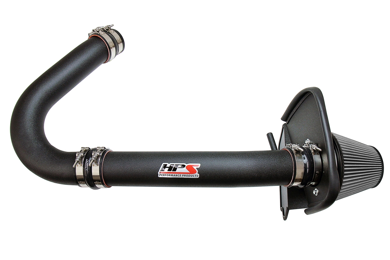 HPS Performance Air Intake Kit With Heat Shield 827-624WB Black - 827-624WB