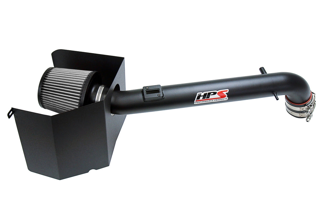 HPS Performance Air Intake Kit With Heat Shield 827-169WB Black - 827-169WB