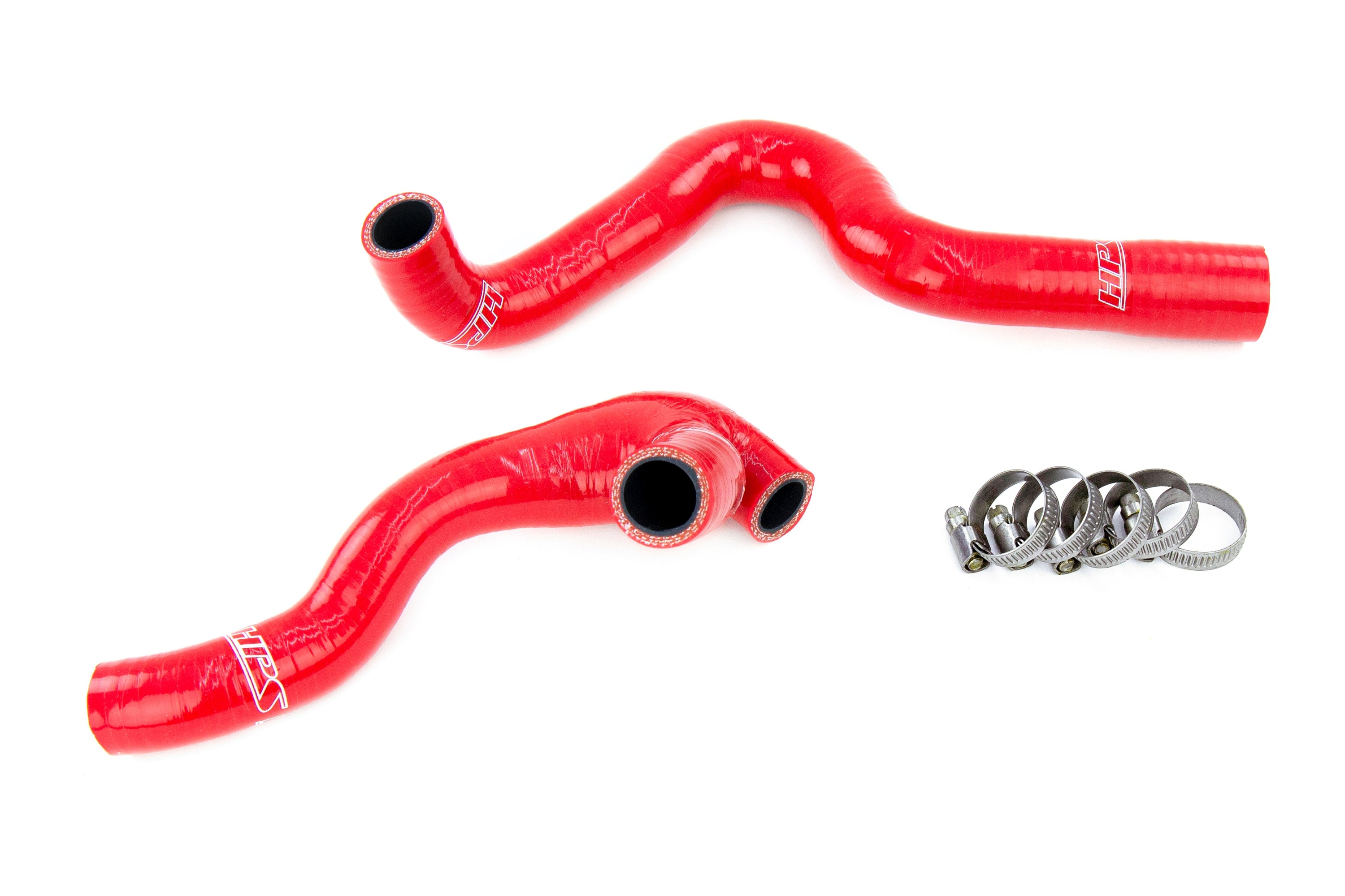 HPS Performance Hps Silicone Breather And Bypass Valve Recirculation Hose Kit 57 1934 Red Red - 57-1934-RED
