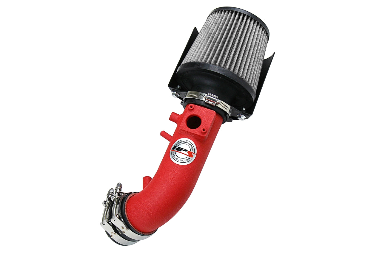 HPS Performance Air Intake Kit With Heat Shield 827-588WR Wrinkle Red - 827-588WR